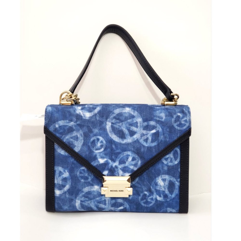 Michael Kors Whitney Large Peace Tie-dye shoulder bag crossbody - Picture 2 of 11